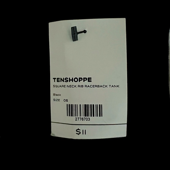 Dynamic Tenshoppe Square Neck Rib Racer Back  Tank - Picture 3 of 4